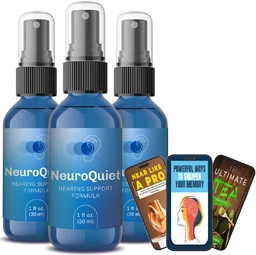 NeuroQuiet three bottles with bonus e-books