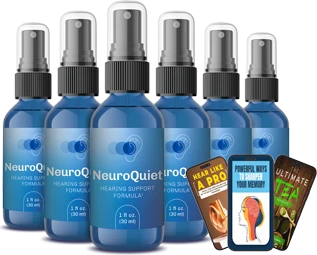 NeuroQuiet 6 bottles best value with 3 free bonuses